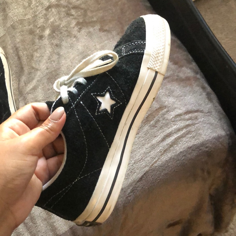 Black and white converse